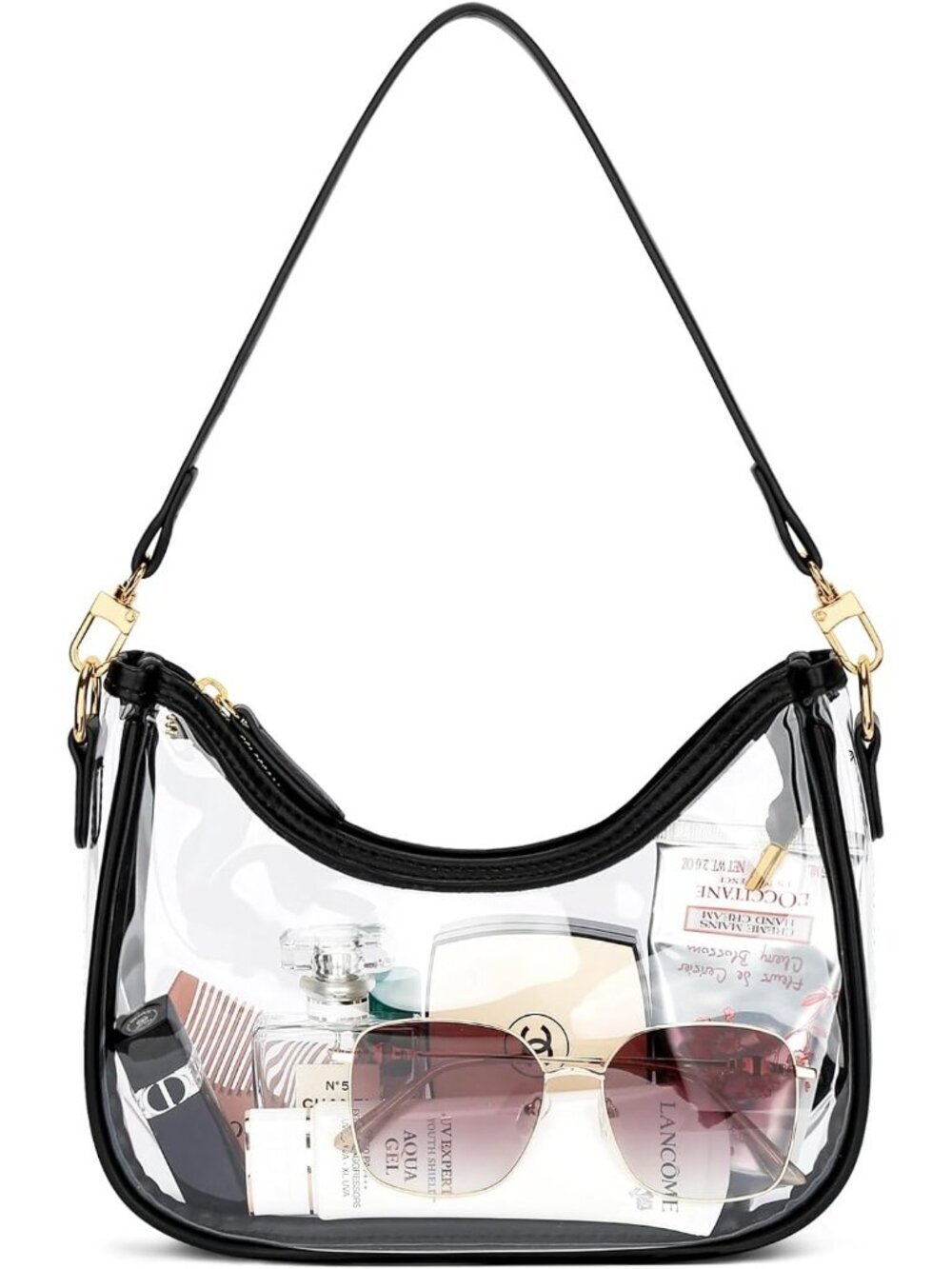 Women's Bag Black Cute Hobo Shoulder Handbags Retro Clutch Stylish Purse